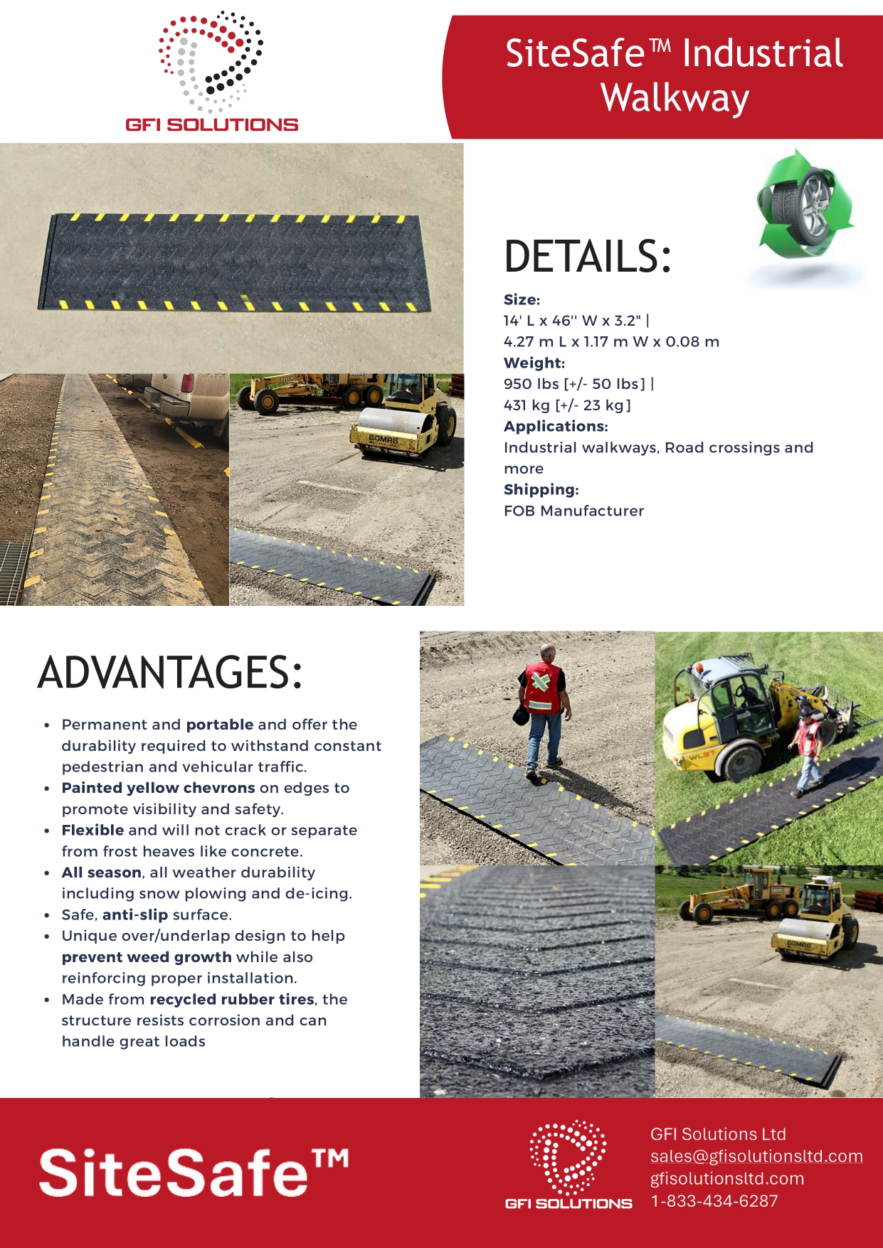 Buy Rubber Access Mats Alberta - GFI Solutions