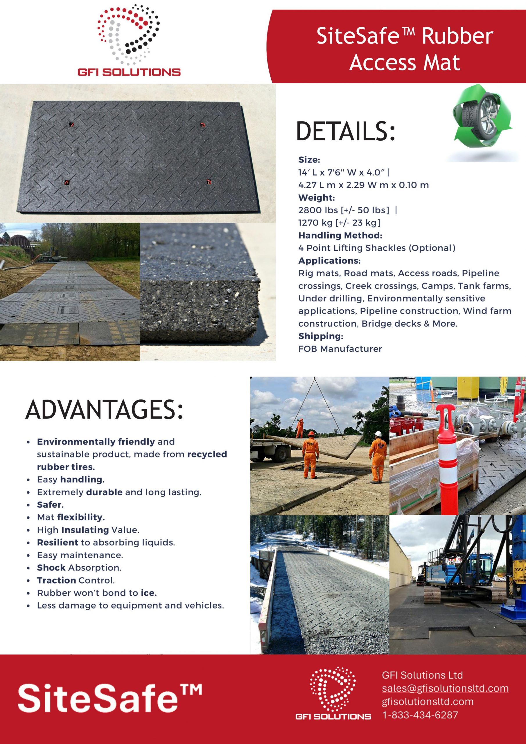 Buy Rubber Access Mats Alberta - GFI Solutions