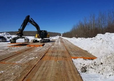 temporary access mats for canadian winters