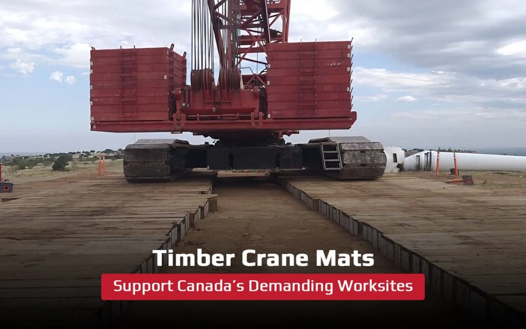 Timber Crane Mats Play on Heavy-Duty Sites
